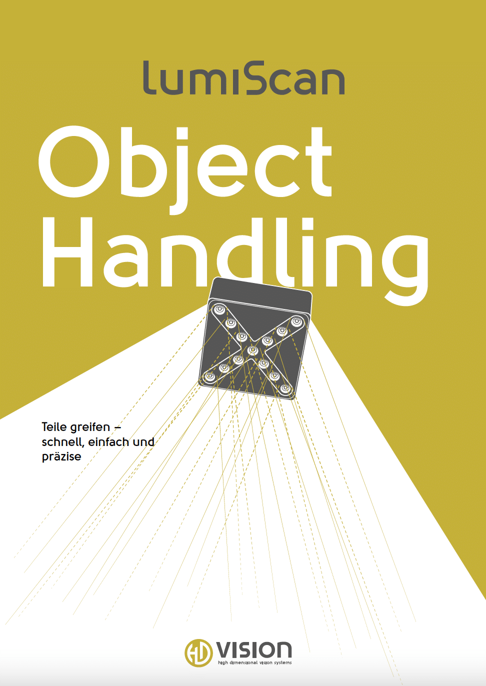 Cover of the product booklet for LumiScan Object Handling